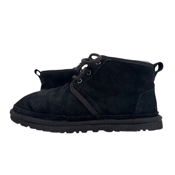 UGG Neumel Boots‎ Mens 8 Black Suede Lace-Up 3236 Lined main image 8